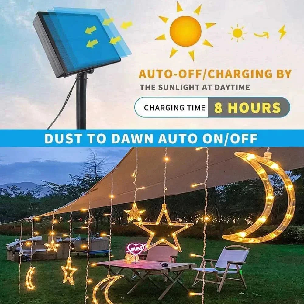 Luzes de Fada Estrela e Lua…