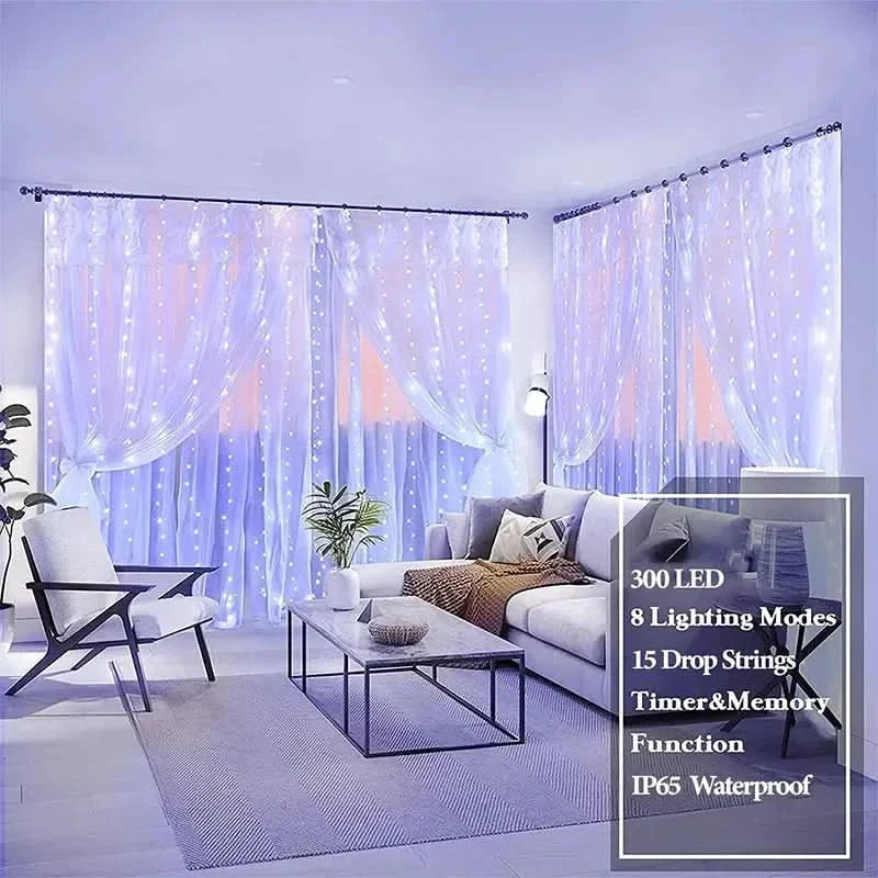 Cortina de Luzes LED Natalinas…