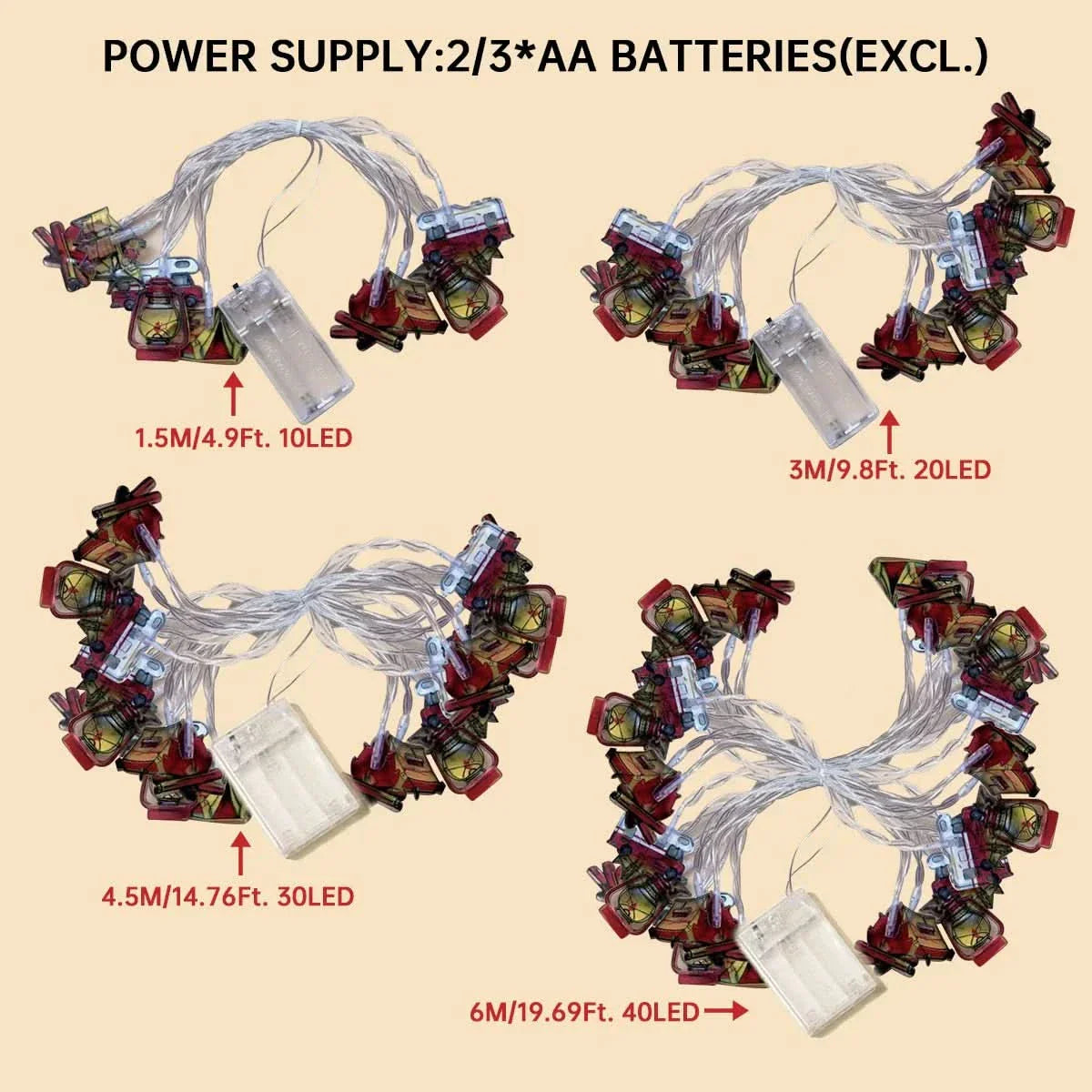 Luzes de Fadas Natalinas -…