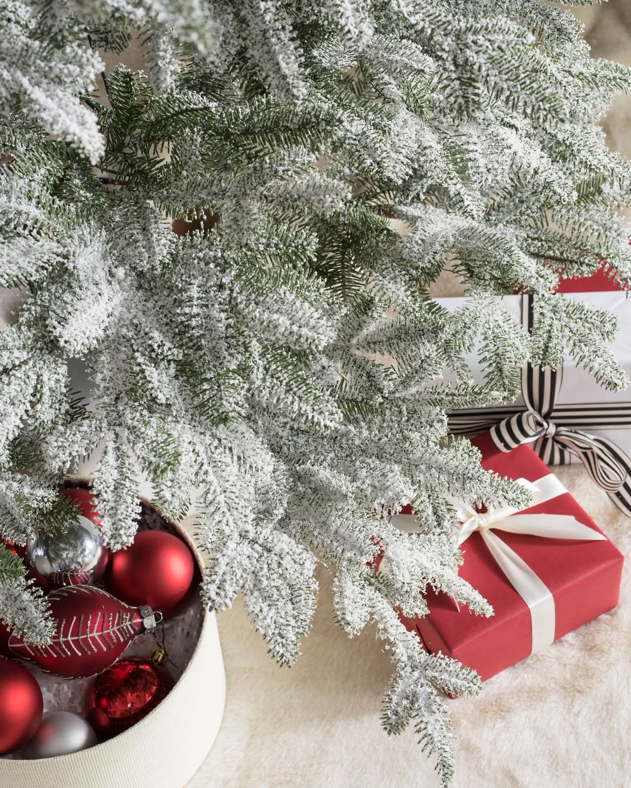 Árvore de Natal Nevada com…