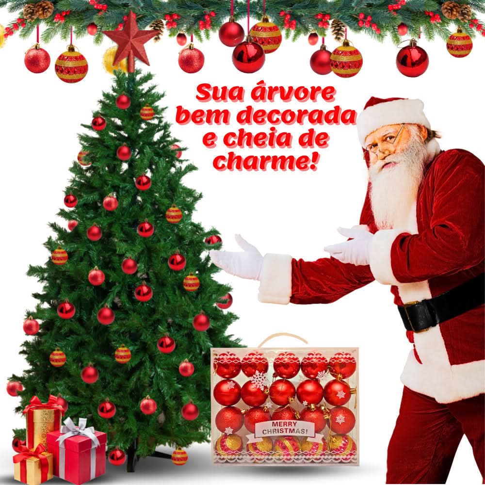 Kit 20 Bolas De Natal Grande…