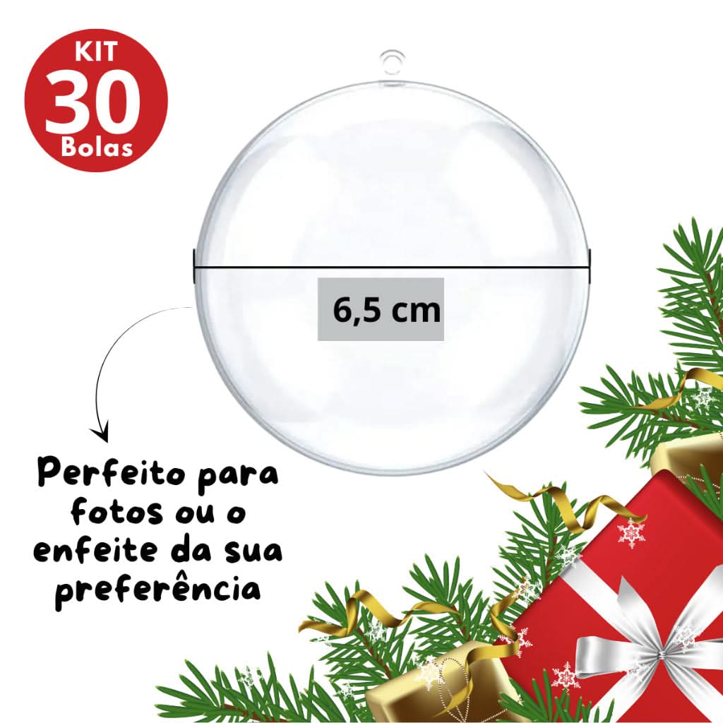 30 Bolas De Natal Esfera…