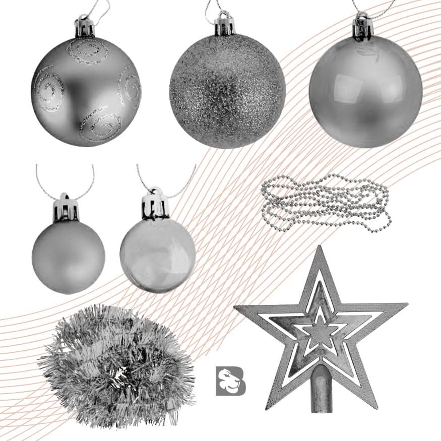 Kit 44 Enfeites Para Árvore de…