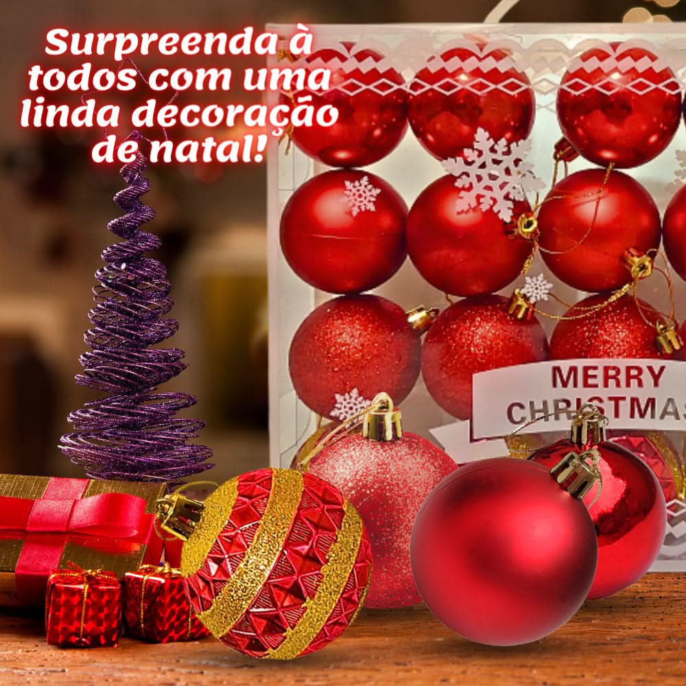 Kit 20 Bolas De Natal Grande…