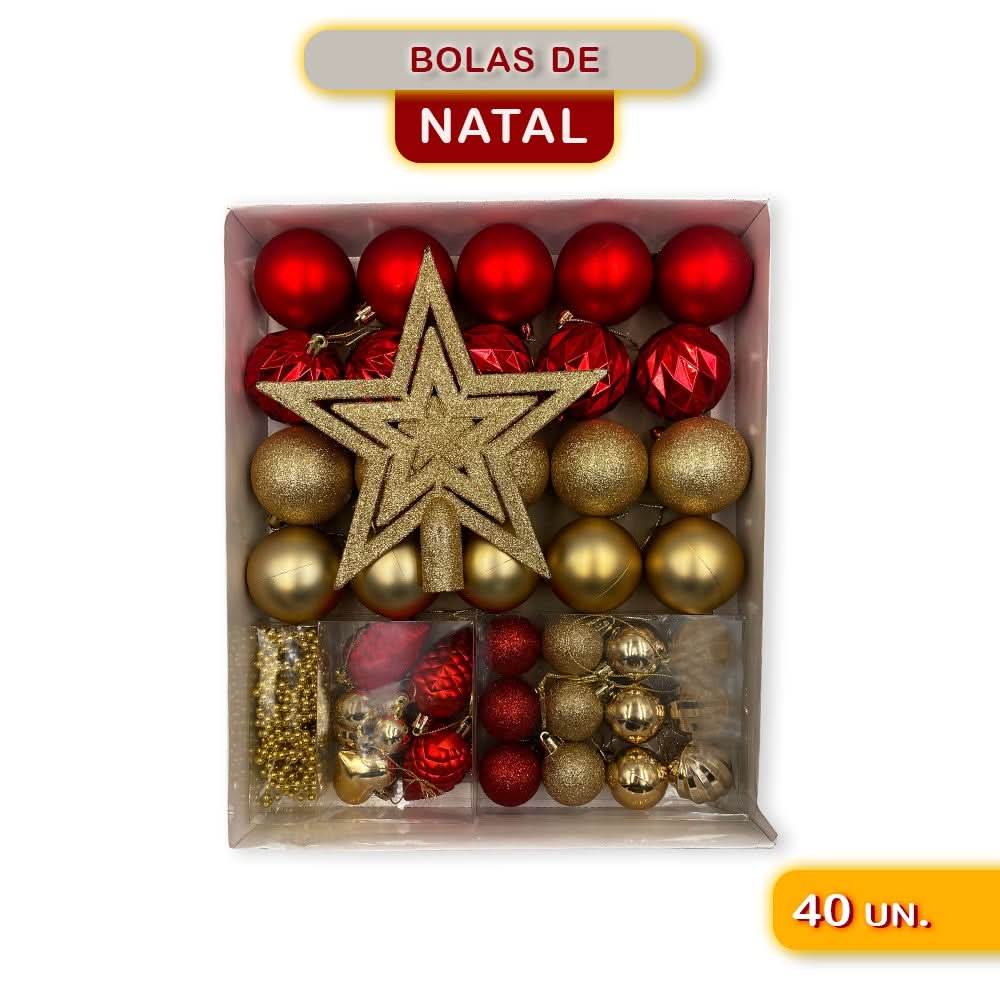 Kit Enfeites de Natal Bolas…