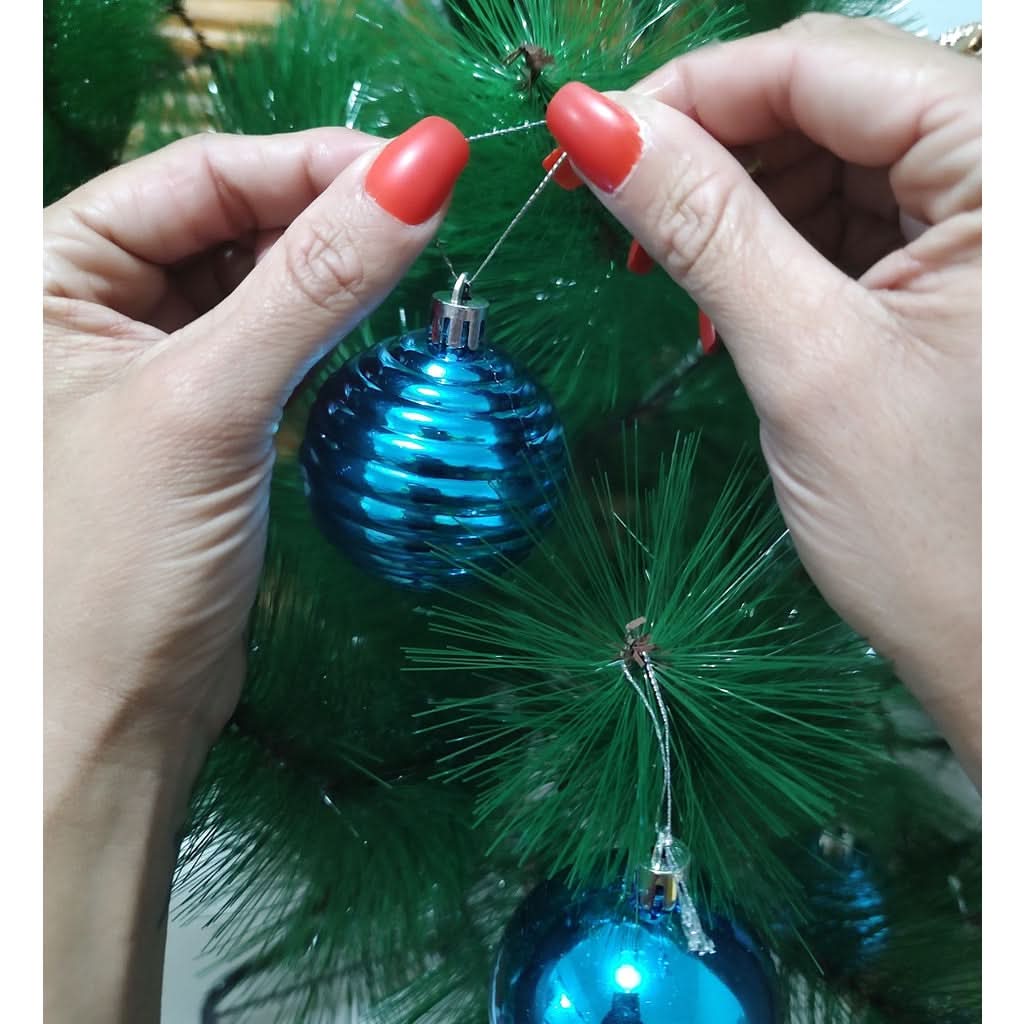 Kit 20 Bolas De Natal Azul…