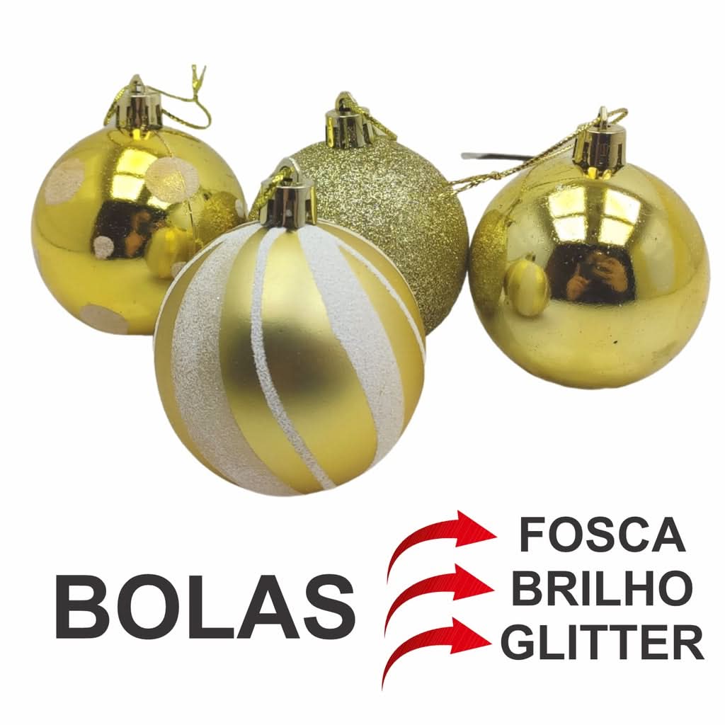 Kit 30 Bolas Enfeite de Natal…