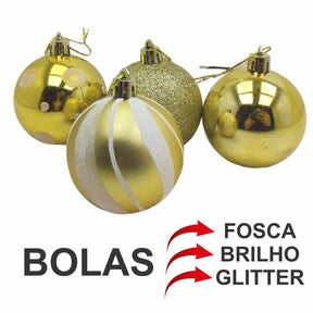 Kit 30 Bolas Enfeite de Natal…