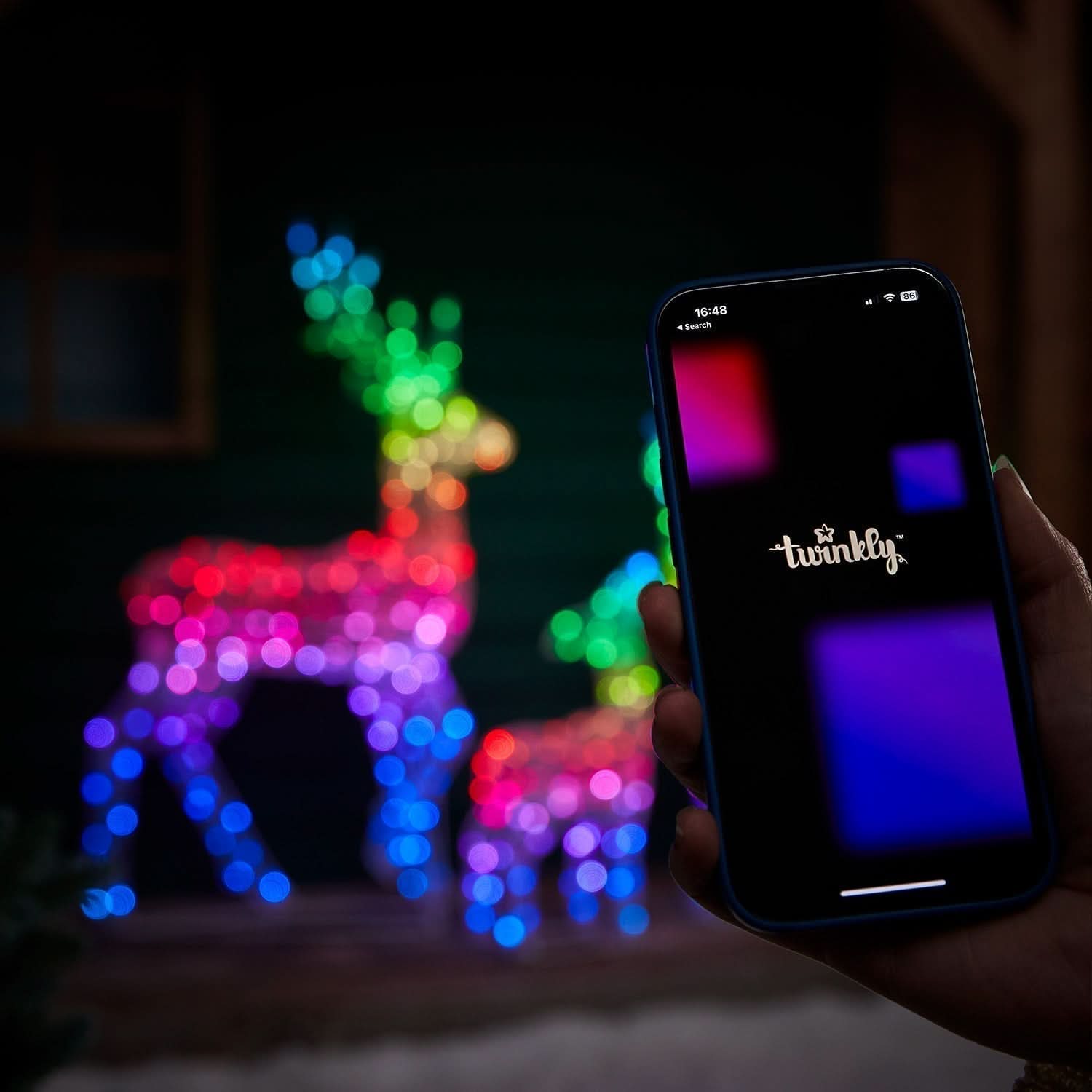 Conjunto de Renas Iluminadas…