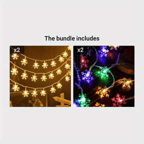 Cortina de Luzes LED Floco de…