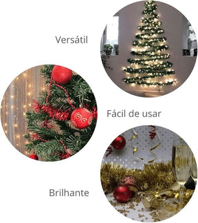 Kit 10 Festão Metalizado 7…