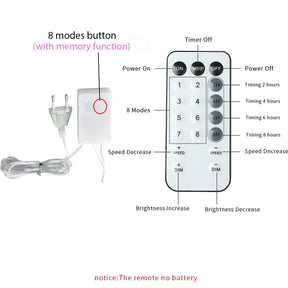 Cortina de Luzes de Fadas LED…