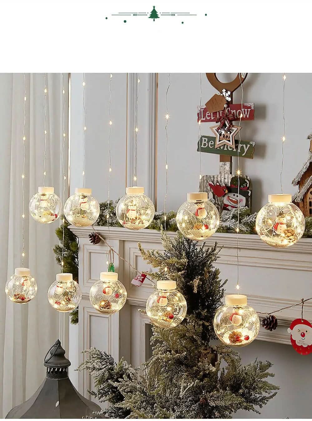 Cortina de Luzes em LED Globos…