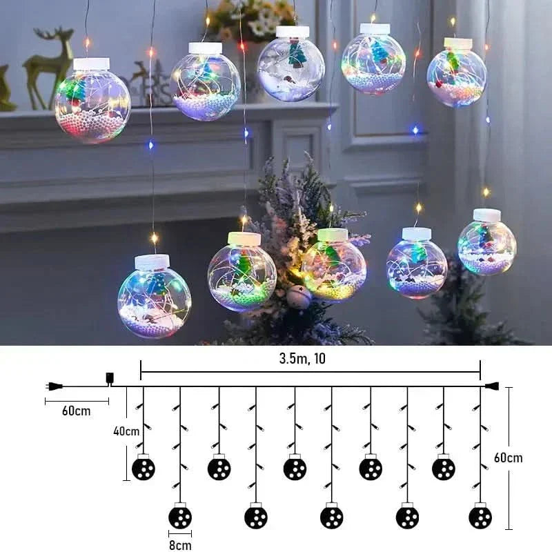 Cortina de Luzes em LED Globos…