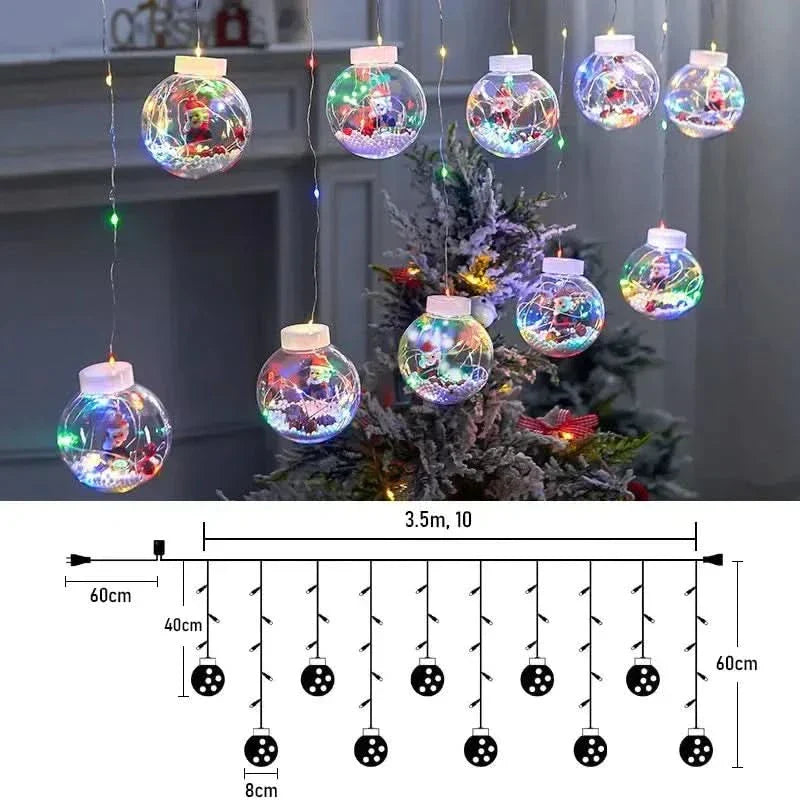 Cortina de Luzes em LED Globos…