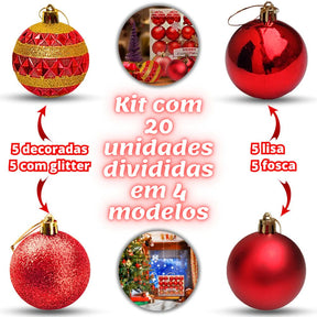 Kit 20 Bolas De Natal Grande…