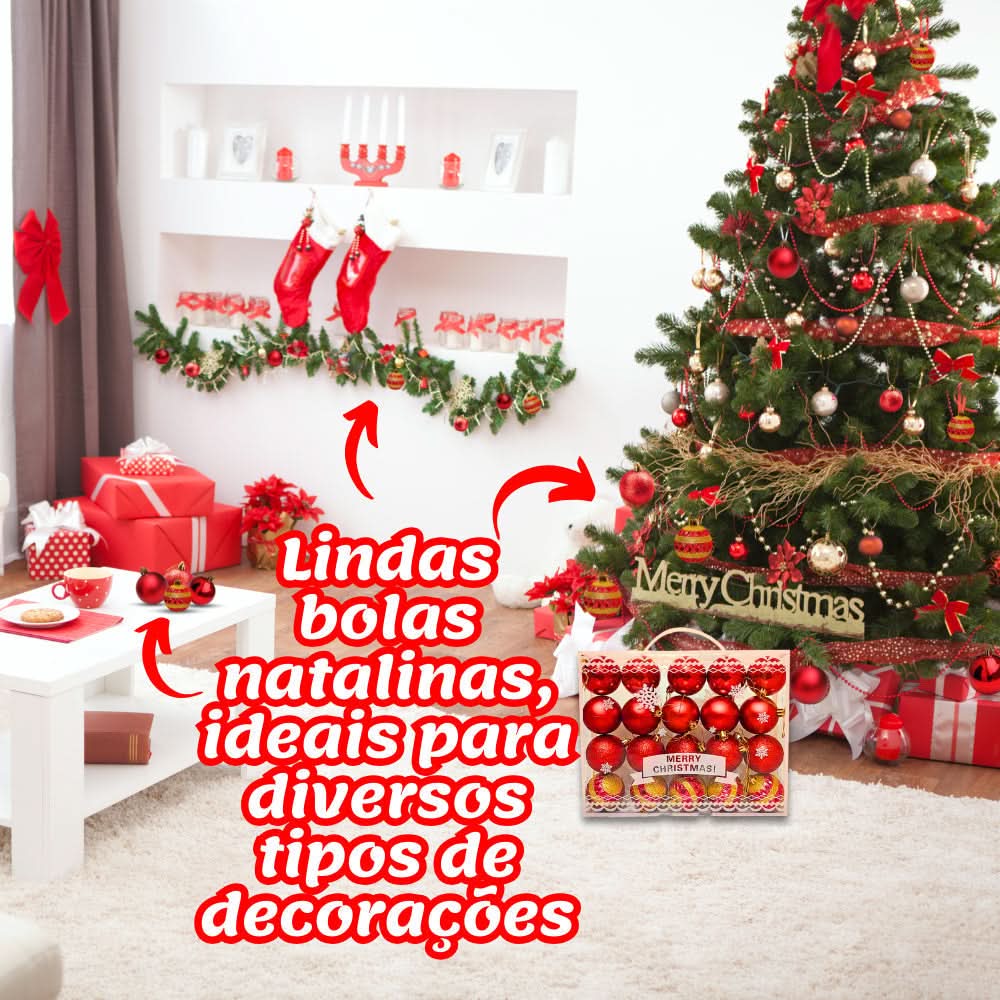 Kit 20 Bolas De Natal Grande…