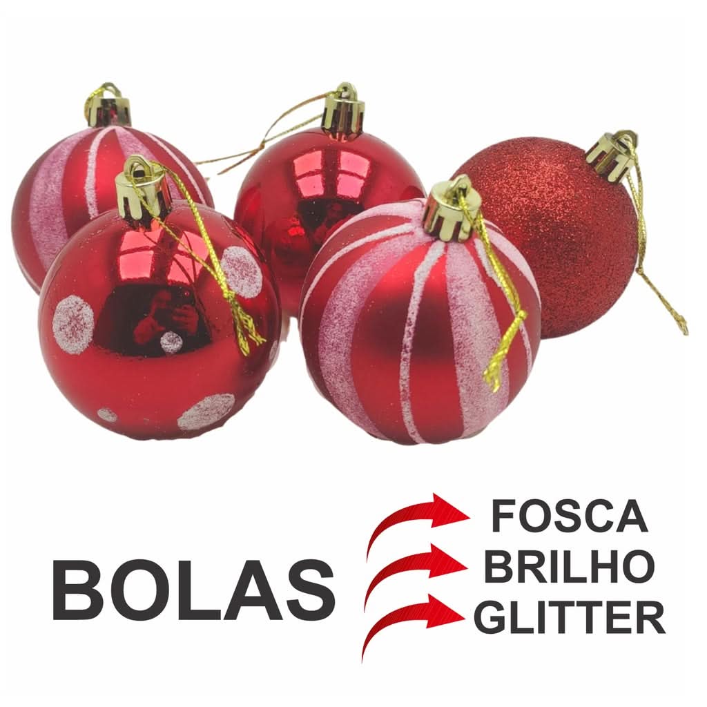 Kit 30 Bolas Enfeite de Natal…