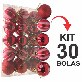 Kit 30 Bolas Enfeite de Natal…